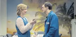  ?? BILD: Zorrofilm ?? Raus aus dem Alltag: Sandra Hüller und Franz Rogowski in einer Szene des Films „In den Gängen“