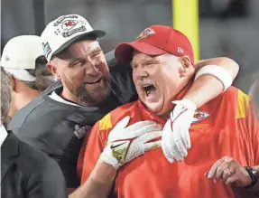  ?? MICHAEL CHOW/USA TODAY NETWORK ?? Appearance­s in ads have transforme­d Andy Reid’s persona among fans from one prompting expletives and angst into that of the NFL’s favorite teddy bear.