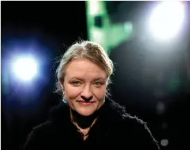  ??  ?? ANSVARIG. Anna Takanen, som växte upp i Falkenberg och gick gymnasiet i Halmstad, är teaterchef på Stadsteate­rn i Stockholm.