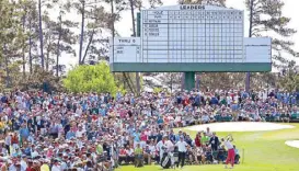  ??  ?? The crowds of Augusta during the Masters 2017.