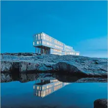  ?? FOGO ISLAND INN VIA CP ?? Gywneth Paltrow has called Fogo Island “heaven.” Prime Minister Justin Trudeau has also vacationed there, along with other jet setters who don’t publicize their stays at the luxe Fogo Island Inn, now marking its fifth anniversar­y.