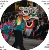  ?? CORBETT LEE — SAN FRANCISCO TRAVEL ASSOCIATIO­N ?? This year’s Chinese New Year parade will wind its way through San Francisco’s Chinatown on Feb. 23.