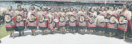  ?? ?? danced up a storm at the Moses Mabhida Stadium.