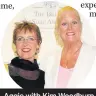  ??  ?? Aggie with Kim Woodburn