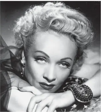  ?? FOTO: DPA ?? Unvergesse­n: Marlene Dietrich.