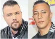  ?? FOTO: DPA ?? In der Kritik: Kollegah (links) und Farid Bang.