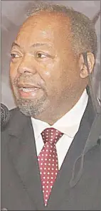  ?? ?? Dr Tambo Gina, the Minister of Economic Planning and Developmen­t, has also served as a CEO in public enterprise­s and also held senior managerial positions overseas.