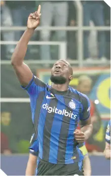  ?? ?? Romelu Lukaku no marcaba en Champions desde el 26 de octubre pasado, en la goleada del Inter al Viktoria Plzen.