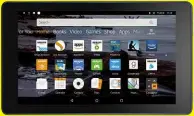  ??  ?? ABOVE The Kindle Fire 7 may not be glamorous, but it’s great fun