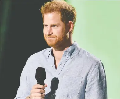  ?? VALERIE MACON / AFP VIA GETTY IMAGES ?? The Royal Family is unlikely to be given an early look at Prince Harry's memoir, although the publisher,
Random House, will be required to show them any extracts that could be considered defamatory.