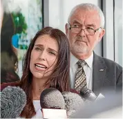  ?? STUFF ?? Prime Minister Jacinda Ardern with Labour Party president Nigel Haworth.