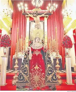  ?? JESÚS MARÍN ?? La imagen de la Virgen del Mayor Dolor, tras la restauraci­ón.