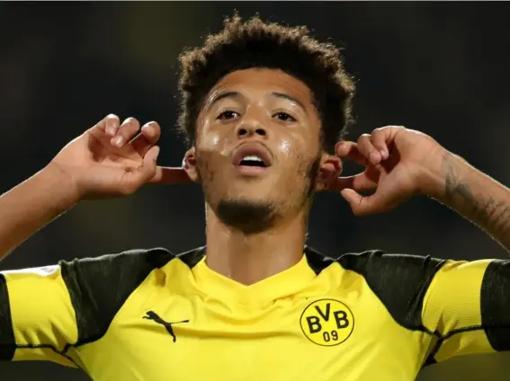  ?? (Rex Features) ?? Jadon Sancho has emerged as one of England's most promising talents