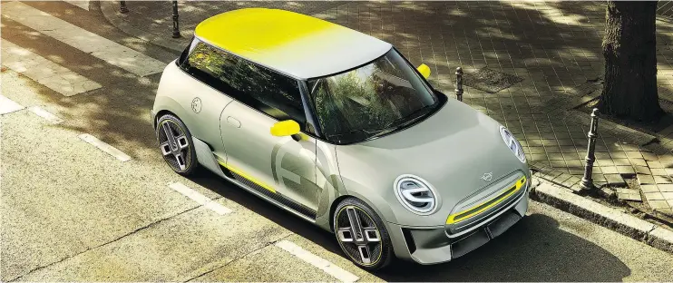  ?? MINI ?? The MINI EV concept, MINI’s first battery electric model, is due to be produced at its main British factory in Oxford in 2019, according to BMW.