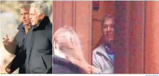  ?? DAILY MAIL ?? El duque de York con Epstein en NY (izda.) y la imagen en su mansión publicada hace unos días.