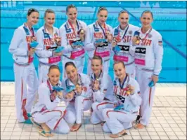  ??  ?? ORO. El equipo de sincroniza­da de Rusia ganó en Londres 2012.