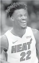  ?? LYNNE SLADKY/AP ?? Heat forward Jimmy Butler is a integral part of the Heat’s 35-19 start to the season and resurgent TV ratings.