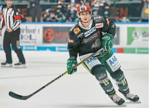  ?? Foto: Siegfried Kerpf ?? Nicht nur als Torjäger gut zu gebrauchen: Adam Payerl ist auch für seine Stärken am Bullypunkt bekannt. Die Panther gaben nun bekannt, dass der Kanadier seine dritte Saison im Curt-Frenzel-Stadion spielen wird.