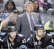  ?? Paul Sakuma / Associated Press ?? Head coach Todd Mclellan is confident he’ll be back despite the Sharks’ playoffs face-plant.