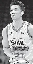  ?? / PBA.PH ?? ■ SINALIGAN: Ang kanhi sakop sa Star Hotshots nga si Allein Maliksi usa na sa mga labing sinaligan sa Blacwater Elire.