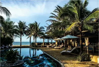  ??  ?? Blissful retreat: Luxurious Mia Mui Ne is the perfect place to unwind after the big city bustle