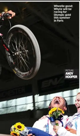  ?? PICTURE: ANDY HOOPER ?? Wheelie good: Whyte will be racing for Olympic gold this summer in Paris