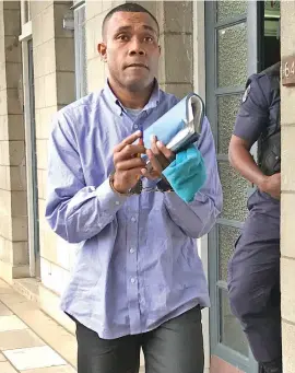  ?? Photo: Ashna Kumar ?? Jekope Rokovuki Naimawi outside the High Court in Suva on August 4, 2020.