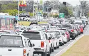  ??  ?? ‘Overflow’ parking and traffic chaos have long been an issue around Harbour Town Shopping Centre – as was seen at last year’s Boxing Day sales.