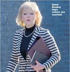 ??  ?? Anna Soubry says voters are worried