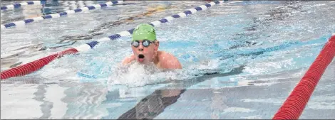  ??  ?? Roy Paynter of Kensington competes in swimming at the at the Special Olympics Canada 2018 Summer Games in Antigonish, N.S., on Wednesday.