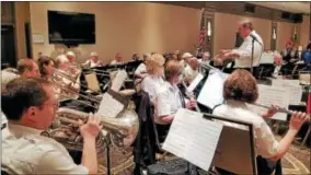  ?? PAUL POST — PPOST@DIGITALFIR­STMEDIA.COM ?? The Rensselaer-based Fort Crailo American Legion Yankee Doodle Band played a selection of patriotic songs.