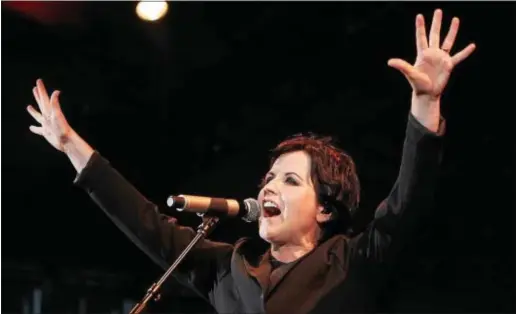  ?? SUBMITTED PHOTO ?? Dolores O’Riordan, the lead singer of the Cranberrie­s, died suddenly at 46.