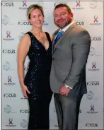  ?? COURTESY DAWN DELUCA ?? Leominster Police Officer Mike Deluca, right, and his wife Dawn Deluca at the 15th annual Joe Andruzzi Foundation Gala last year, a cause they have done several fundraiser­s for.