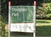  ?? GOOGLE MAPS ?? Earlier this year, someone added an extra “S” to this Douglas Park sign.