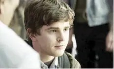  ??  ?? Freddie Highmore is the star of “The Good Doctor,” a bright spot on ABC, where “we’ve had some disappoint­ments,” Disney’s chief executive, Robert A. Iger, said.