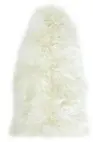  ??  ?? Warm up wooden floors, drape over a bench seat or just snuggle on the sofa with this white sheepskin rug, £59.99, Very