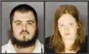  ?? SUBMITTED PHOTO — CHESTER COUNTY DISTRICT ATTORNEY’S OFFICE ?? This photo combo of undated images shows Gary Lee Fellenbaum, left, and Jillian Tait, who were charged Nov. 6, 2014, with murder in the death of Tait’s 3-year-old son, Scott McMillan.