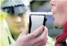  ??  ?? The number of people failing breath tests has risen