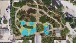  ?? Rendering courtesy of the Santa Clarita Valley Water Agency ?? According to SCV Water Agency members, the interactiv­e garden would cost between $3.2 and $3.5 million and could open as early as the end of next year.