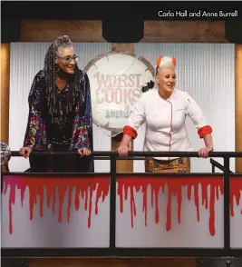  ??  ?? Carla Hall and Anne Burrell