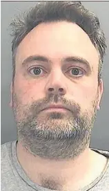  ??  ?? > IT worker Antony Guy, 38, followed a young woman after seeing her drunkenly crossing a road at Kingsway, Cardiff. He was caught stalking her on CCTV