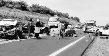  ??  ?? The scene of the fatal accident. – Bernama photo