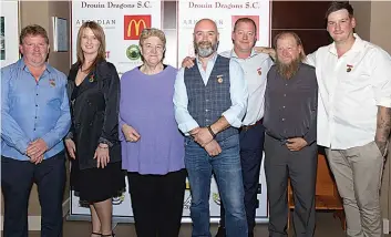  ?? ?? Club life members from left to right: Jeff and Fiona Kittelty, Deb Brown, Jason Beer, Daniel Brown, Rob Brown and Steve Smythe.