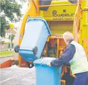  ??  ?? Bin blues Some residents are having their recycling bins removed