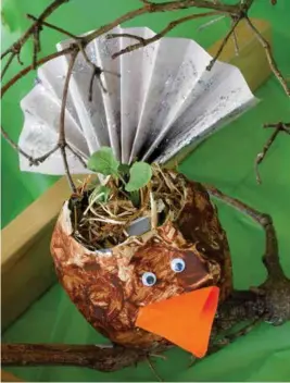  ??  ?? Pīwakawaka created by the children at Cosgrove Primary School featured in the creative art competitio­n.