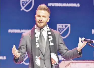  ?? //AFP ?? David Beckham aspira al título con su Inter Miami, aunque otras estrellas como el mexicano Carlos Vela o el venezolano Josef Martínez también quieren plantar cara
