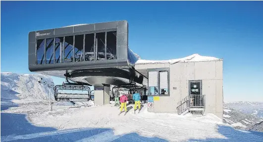  ?? PHOTO: DOPPELMAYR ?? Sky high . . . An artist’s impression of how the new top station at The Remarkable­s may look.