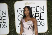  ?? JAY L. CLENDENIN — LOS ANGELES TIMES ?? Naomi Campbell arrives at the 74th annual Golden Globe Awards show in Beverly Hills on Jan. 8, 2017.