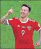  ?? REUTERS ?? Russia’s Fedor Smolov after scoring against New Zealand in their Confederat­ions Cup match on Saturday..