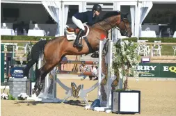  ??  ?? sarah Billington and uforia jX land the amateur (A) grand prix win